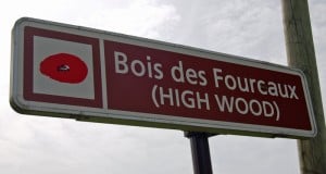 Sign to High Wood