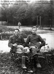RFC officers at Karlsruhe POW camp 1918