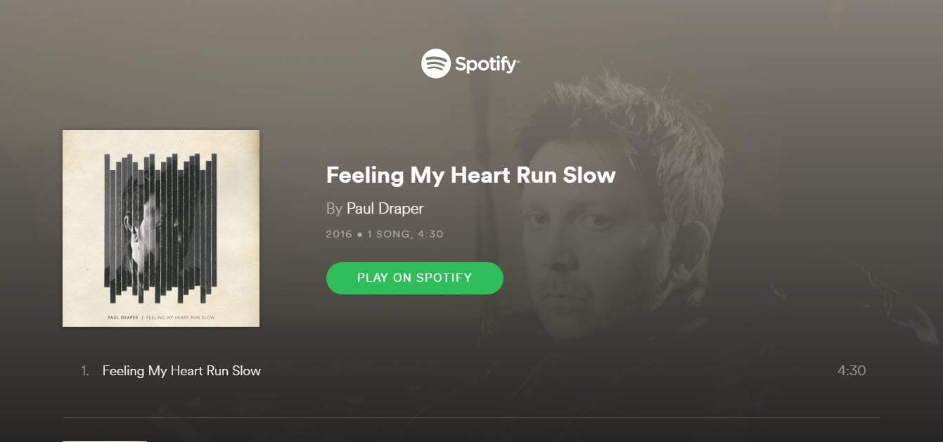 Featured image for “PAUL DRAPER IS NOW ON SPOTIFY”