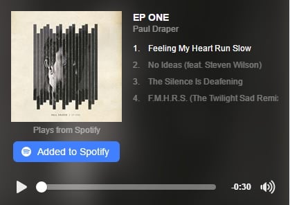 Featured image for “EP ONE NOW AVAILABLE ON SPOTIFY”