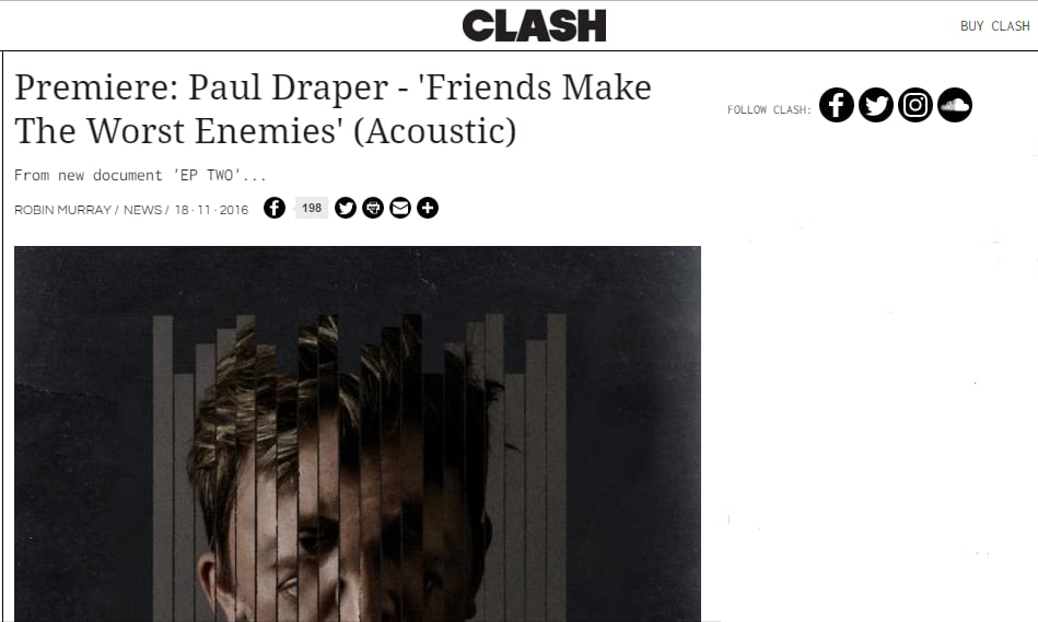Featured image for “CLASH MUSIC PREMIERE NEW ACOUSTIC B-SIDE FROM EP TWO”