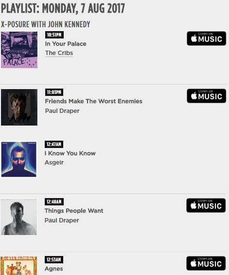 Featured image for “TWO TRACKS FROM ‘SPOOKY ACTION’ PLAYLISTED BY RADIO X”