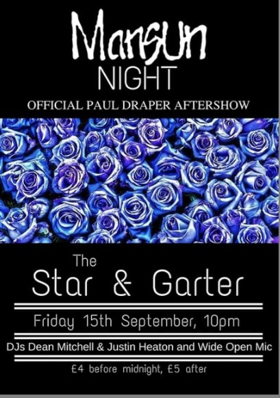 Featured image for “PAUL DRAPER AFTER SHOW PARTY IN MANCHESTER”