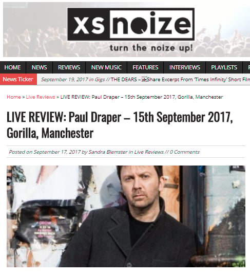 Featured image for “REVIEW OF MANCHESTER GORILLA GIG FROM XSNOIZE”