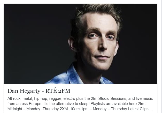 Featured image for “INTERVIEW ON RTE 2FM ABOUT UPCOMING DUBLIN GIG, LISTEN HERE”