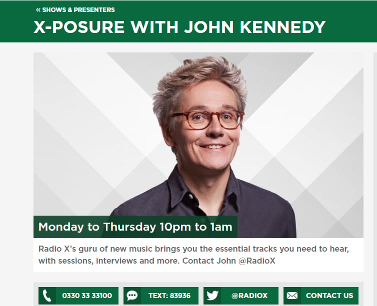 Featured image for “PAUL IS ‘ARTIST IN RESIDENCE’ ON RADIO X THIS WEEK”