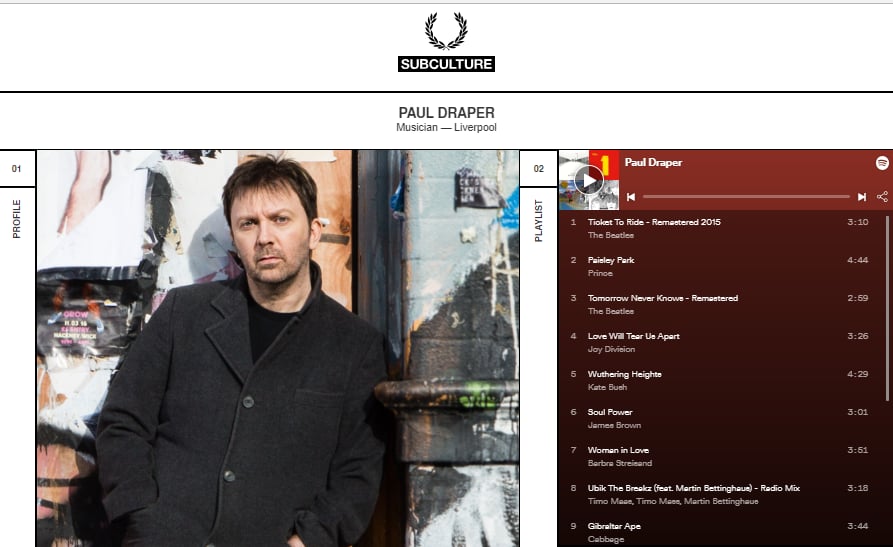 Featured image for “CHECK OUT PAUL’S NEW Q & A AND PLAYLIST AT FRED PERRY SUBCULTURE”