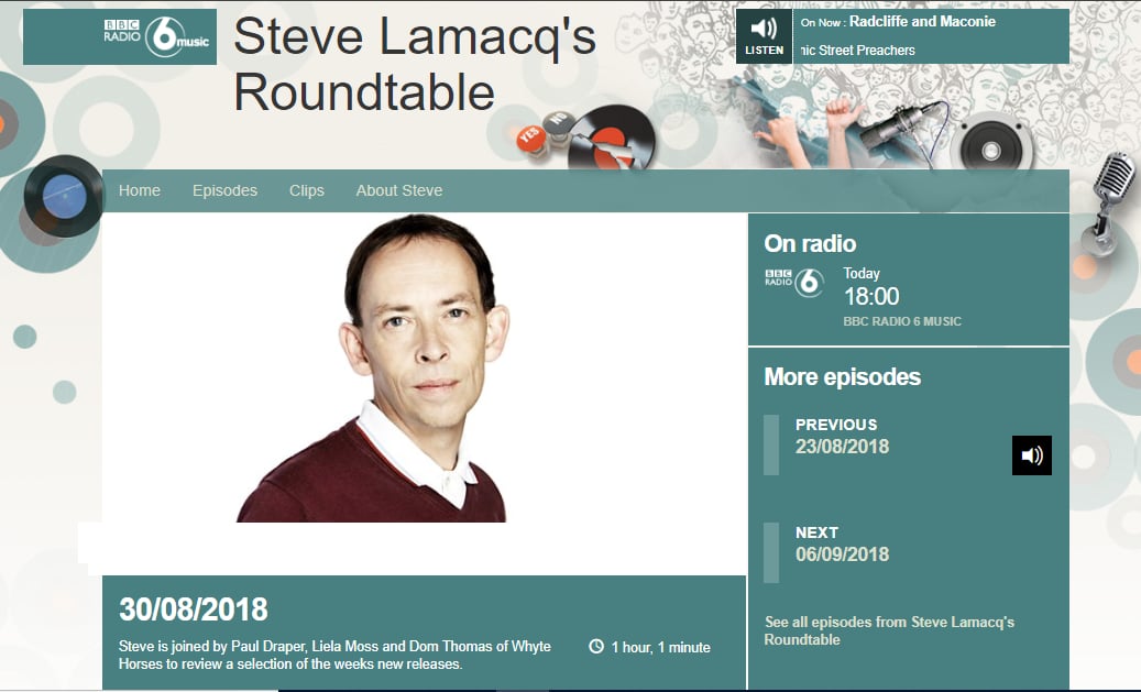Featured image for “TUNE IN TO PAUL ON BBC6 TONIGHT AT 6PM.”