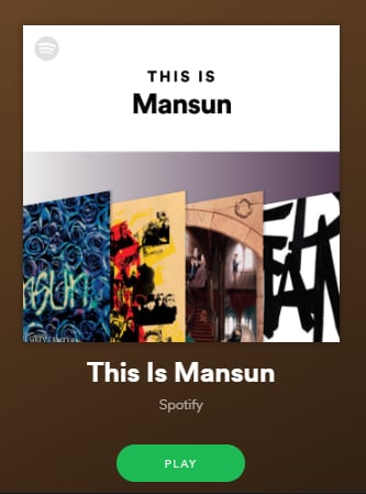 Featured image for “SPOTIFY CREATE ‘THIS IS MANSUN’ PLAYLIST”