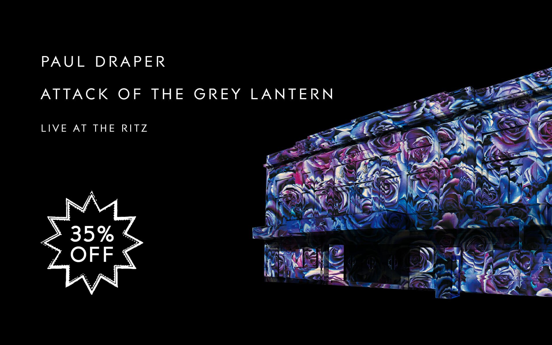 Featured image for “BLACK FRIDAY SALE, 35% OFF  ‘ATTACK OF THE GREY LANTERN,  LIVE AT THE RITZ’. LAST 100 COPIES LEFT!”
