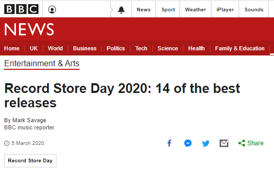 Featured image for “BBC INCLUDE ‘THE DEAD FLOWERS REJECT’ IN THEIR TOP 14 PICKS FOR RECORD STORE DAY”