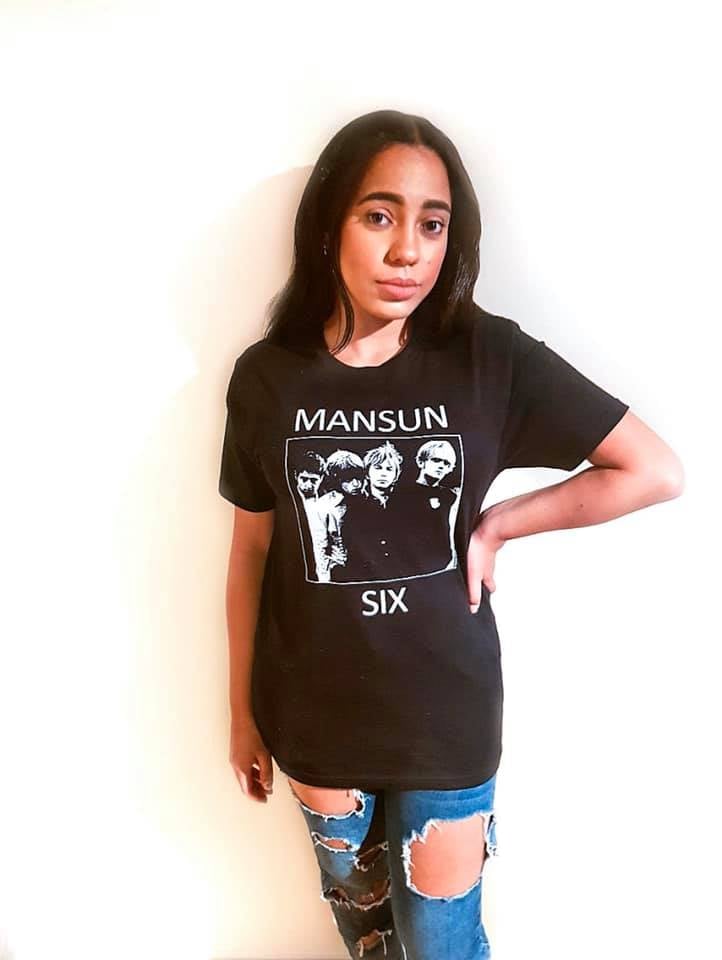 Featured image for “COOL LIMITED EDITION VINTAGE STYLE MANSUN T-SHIRT, NOW MODELLED BY YASMIN!!”