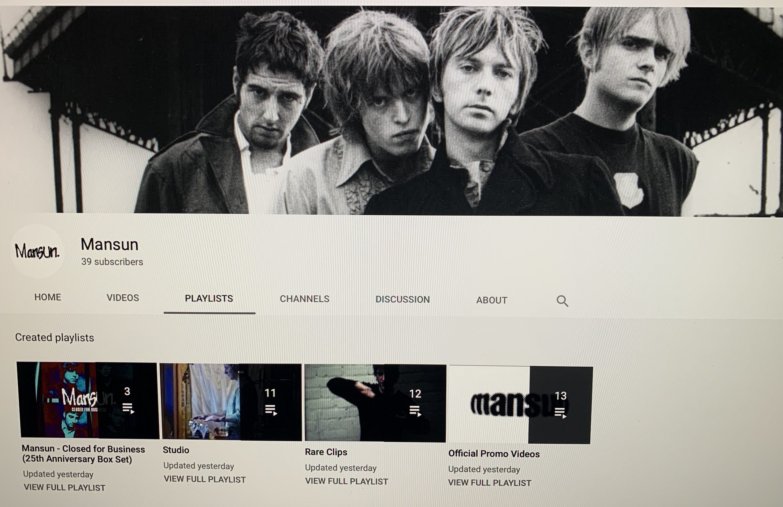 Featured image for “ANNOUNCING THE NEW MANSUN OFFICIAL YOUTUBE CHANNEL!”