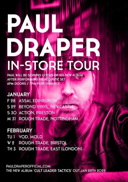 Featured image for “PAUL DRAPER IN-STORE SIGNING AND ACOUSTIC TOUR!”