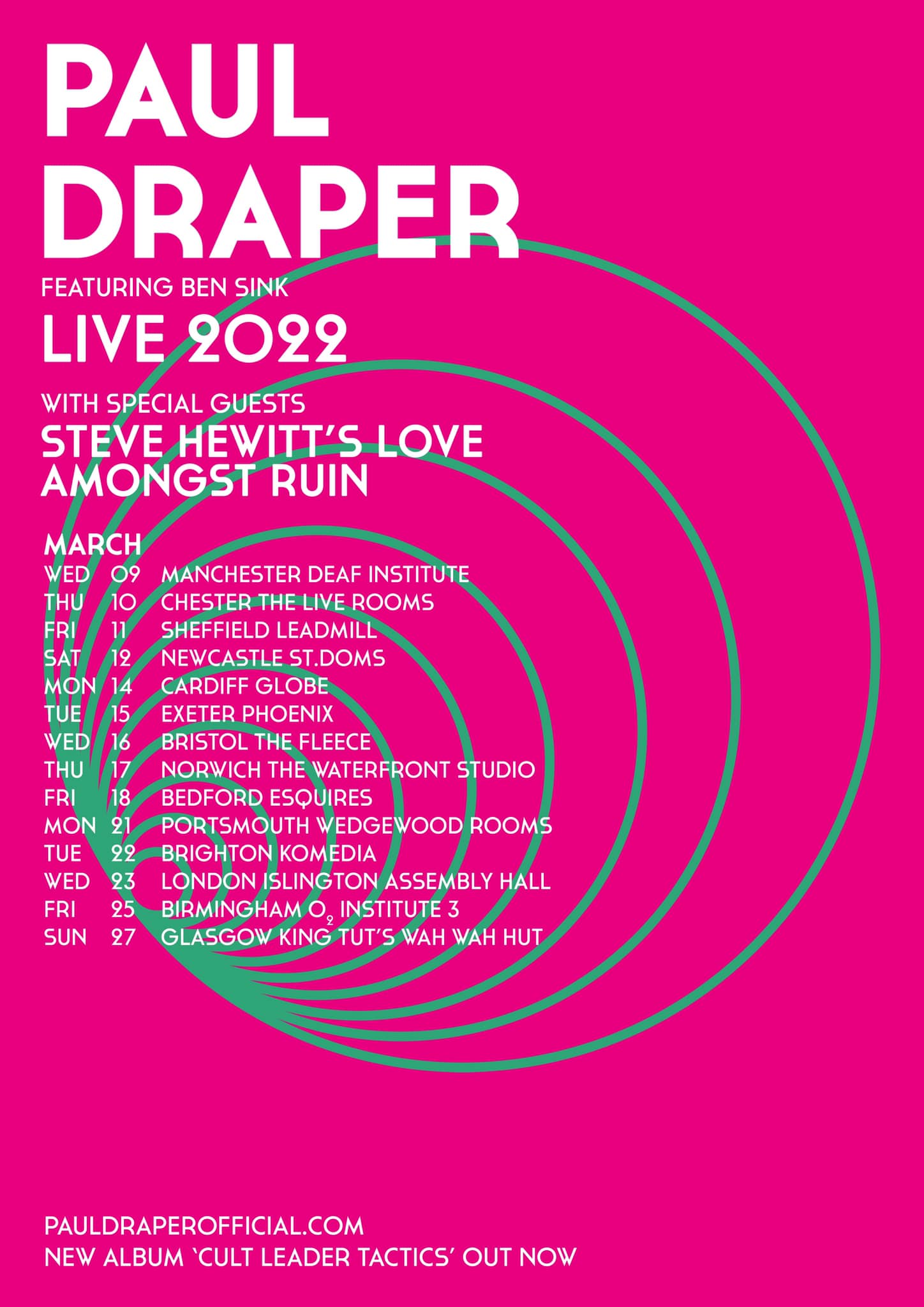 Featured image for “RESCHEDULED TOUR ANNOUNCEMENT”