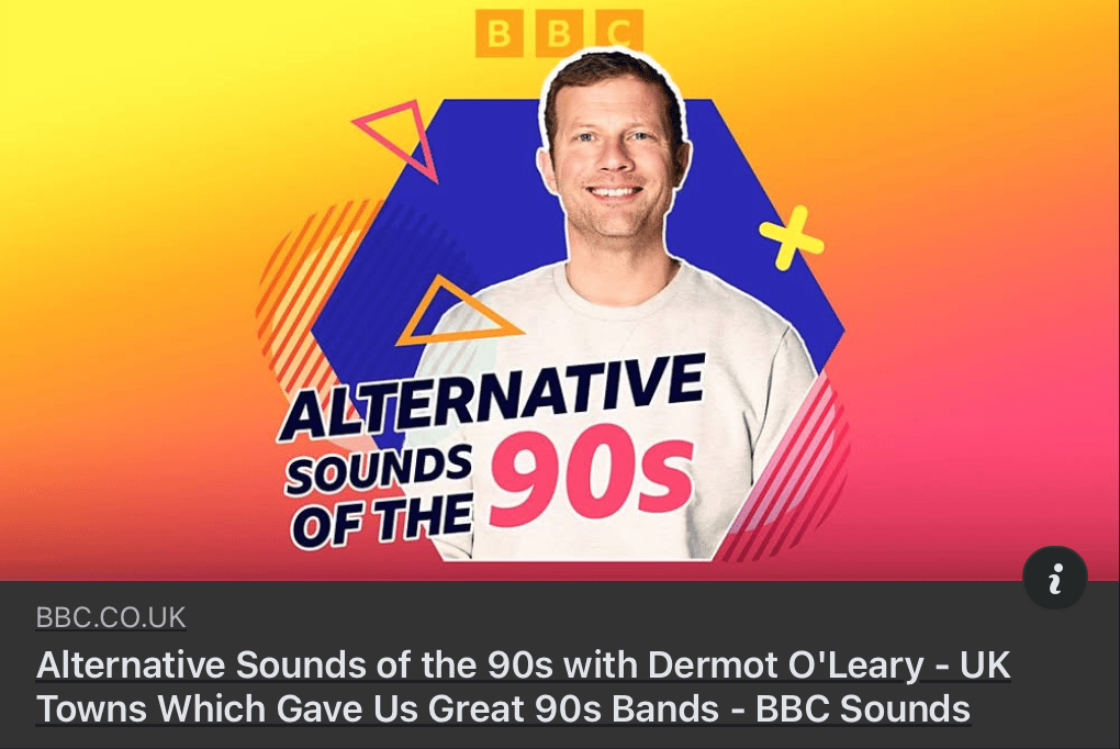 Featured image for “LISTEN TO PAUL CHOOSING TRACKS FROM HIS FAVOURITE 90s BAND ON RADIO 2!”